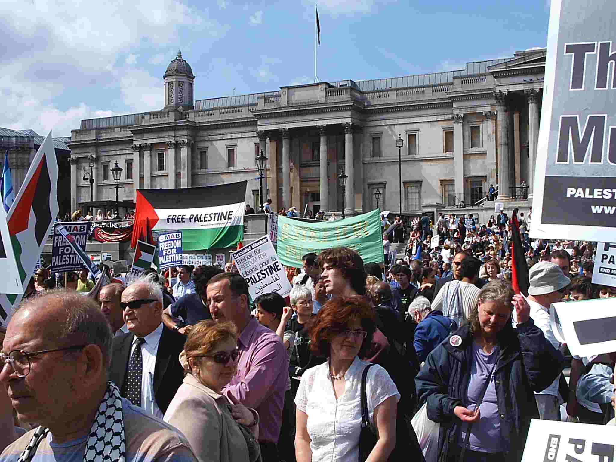 York's Banner amongst the crowd