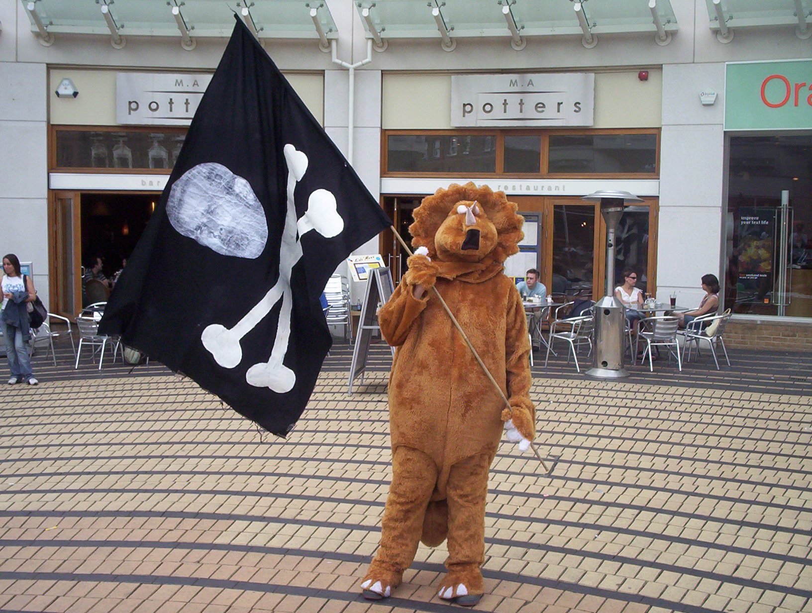 the triceratops in wimbldon