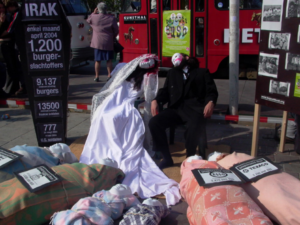 George W. Bush master of ceremony for Iraqi killing fields in Belgium