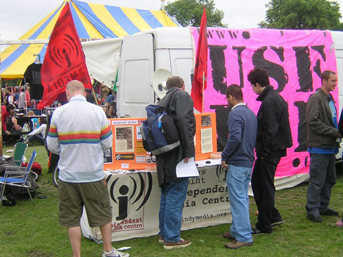 Indymedia Stall 1