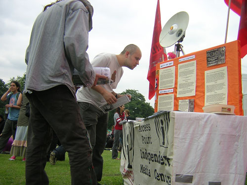 Indymedia Stall 2
