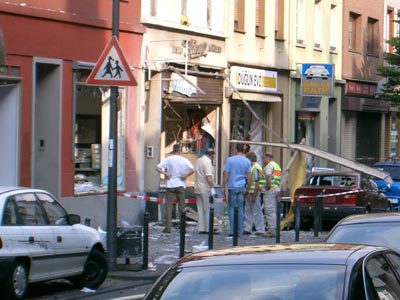 officials claim: "gang war!" - Anyone remember the London nail bombs?