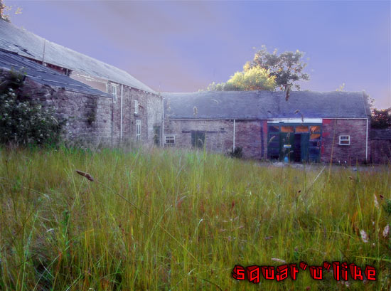 A view of the courtyard and some of the buildings out the back.