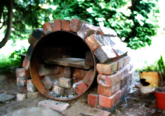 A brick oven has been built so bring something to bake.