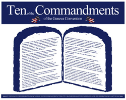 10 of the Commandments of the Geneva Convention