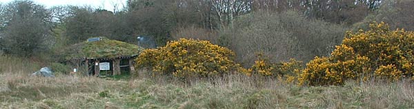 The low impact roundhouse is barely visible from a distance