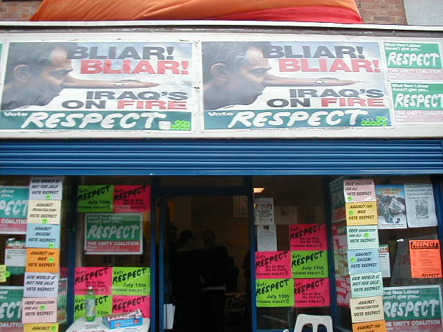 RESPECT office in Evington Road, Leicester.