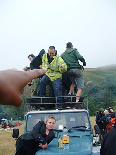 The upper dance floor was rammed