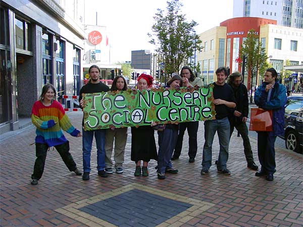 Some of the collective outside Birmingham County Court