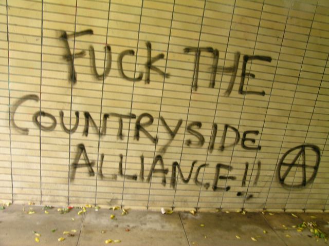 We are the bumpkin haters, we hate them all of the day - oooaaargh, oooaaargh-ay