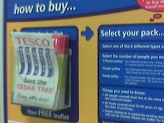 in store offers ... save, save, save the cedar!