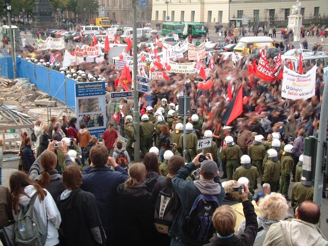trade unions and anarchists are confronted