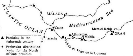 Spanish colony in North Africa (s.XVIII)