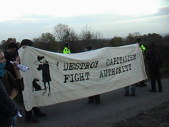 'Destroy Capitalism, Fight Authority'