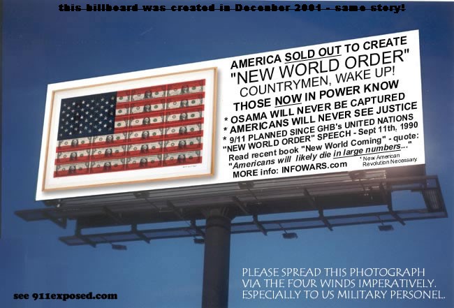 Billboard from 3 years ago - same story today!