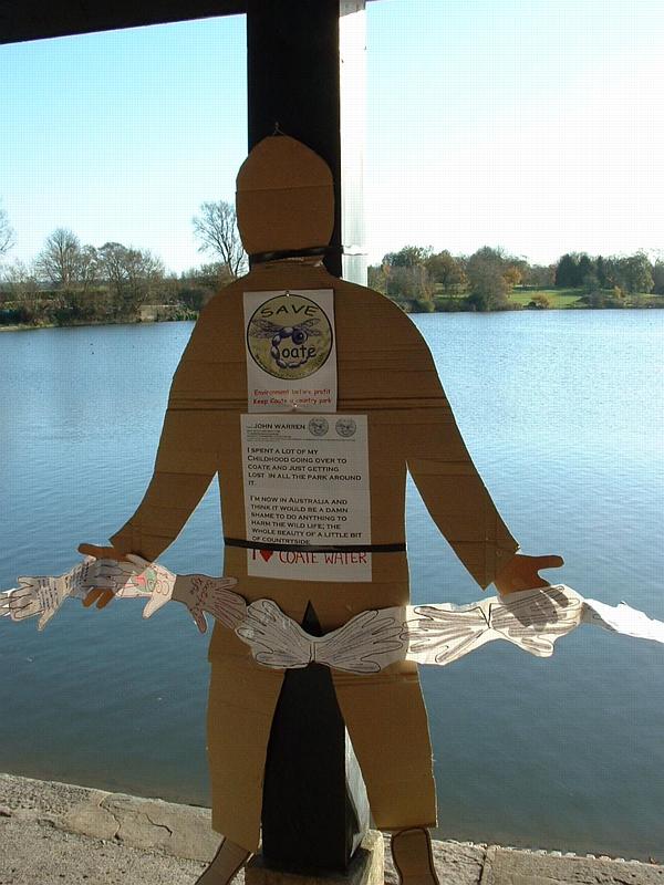 Ex-Swindoner now in Oz asked us to make a cardboard cut-out of him