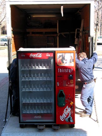 Removal of One of the Killer-Coke Vending Machines From Carleton College, MN