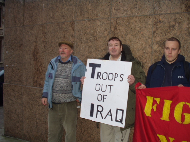 Colin, Paul and Nick outside John Smith House.