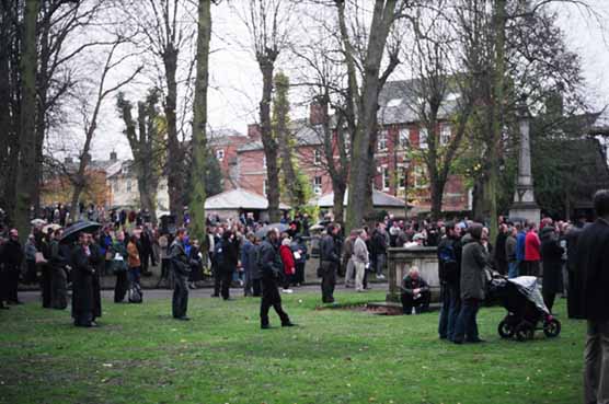 There were hundreds of people in attendance...