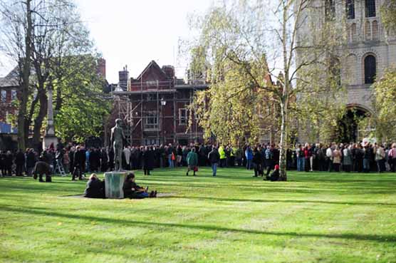 ...by so many people, who had come from all over the land...