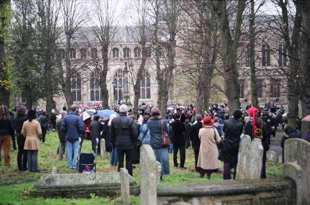 ...to pay their respects to someone they admired so much.