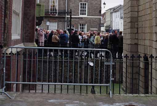 Even the streets outside were packed!