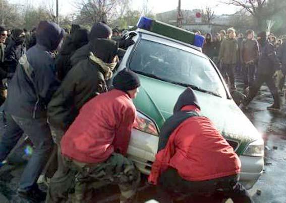 2001 - protest against a nazi-march in berlin