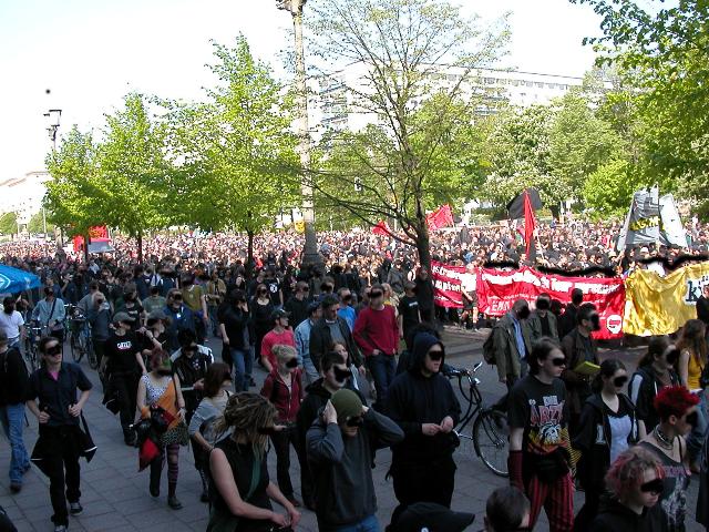 2004 - on mayday thousands against a nazi-march in berlin...
