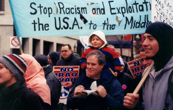 Father & Child . 54 Human Rights Day . Noon Peace March . WDC . 10dec02