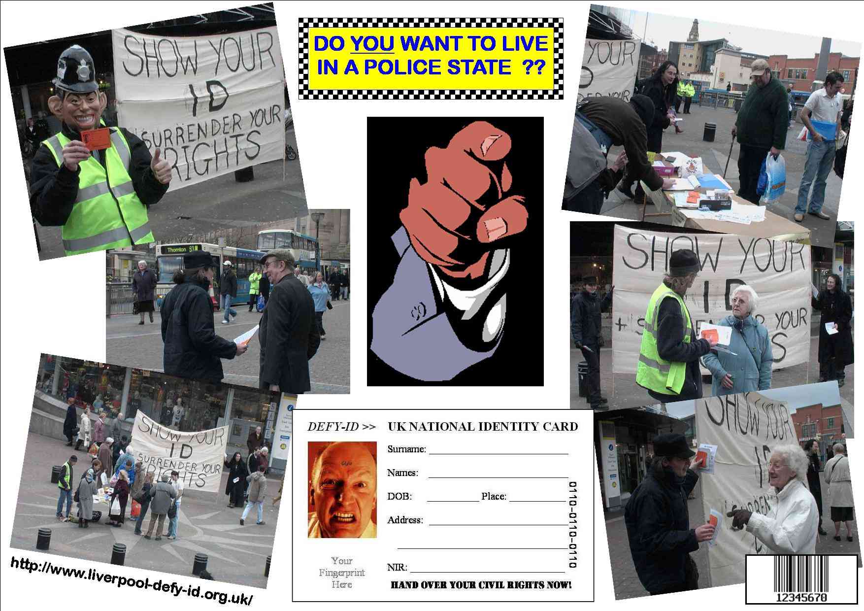 Composite digital photograph - Liverpool DEFY-ID day of action