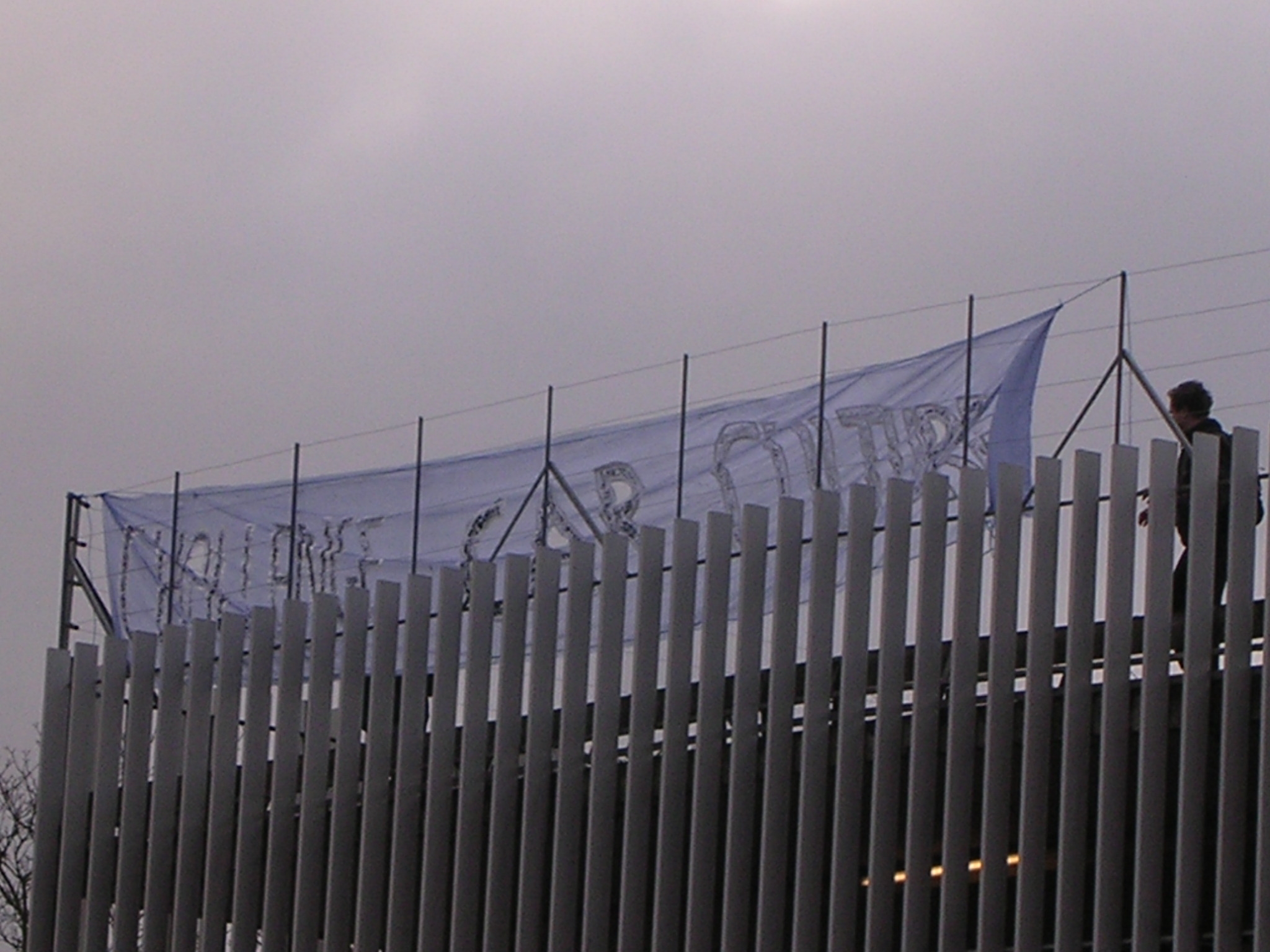 Challenge Car Culture! - The banner opposite Bucks County Council Offices.
