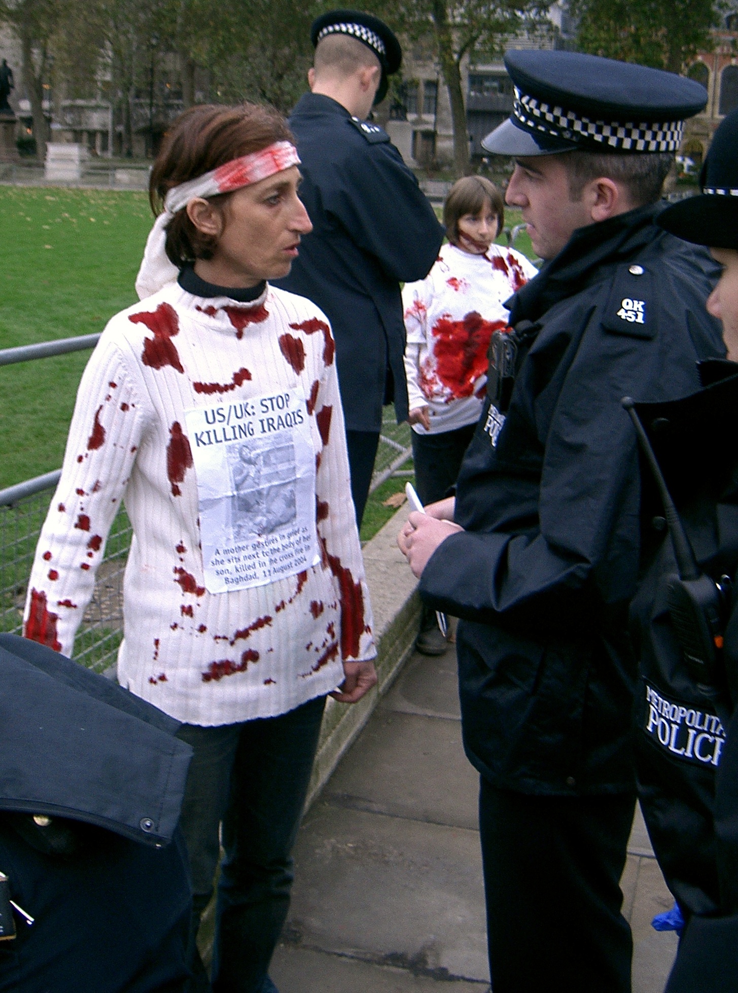 ...and we had to be stopped and searched...