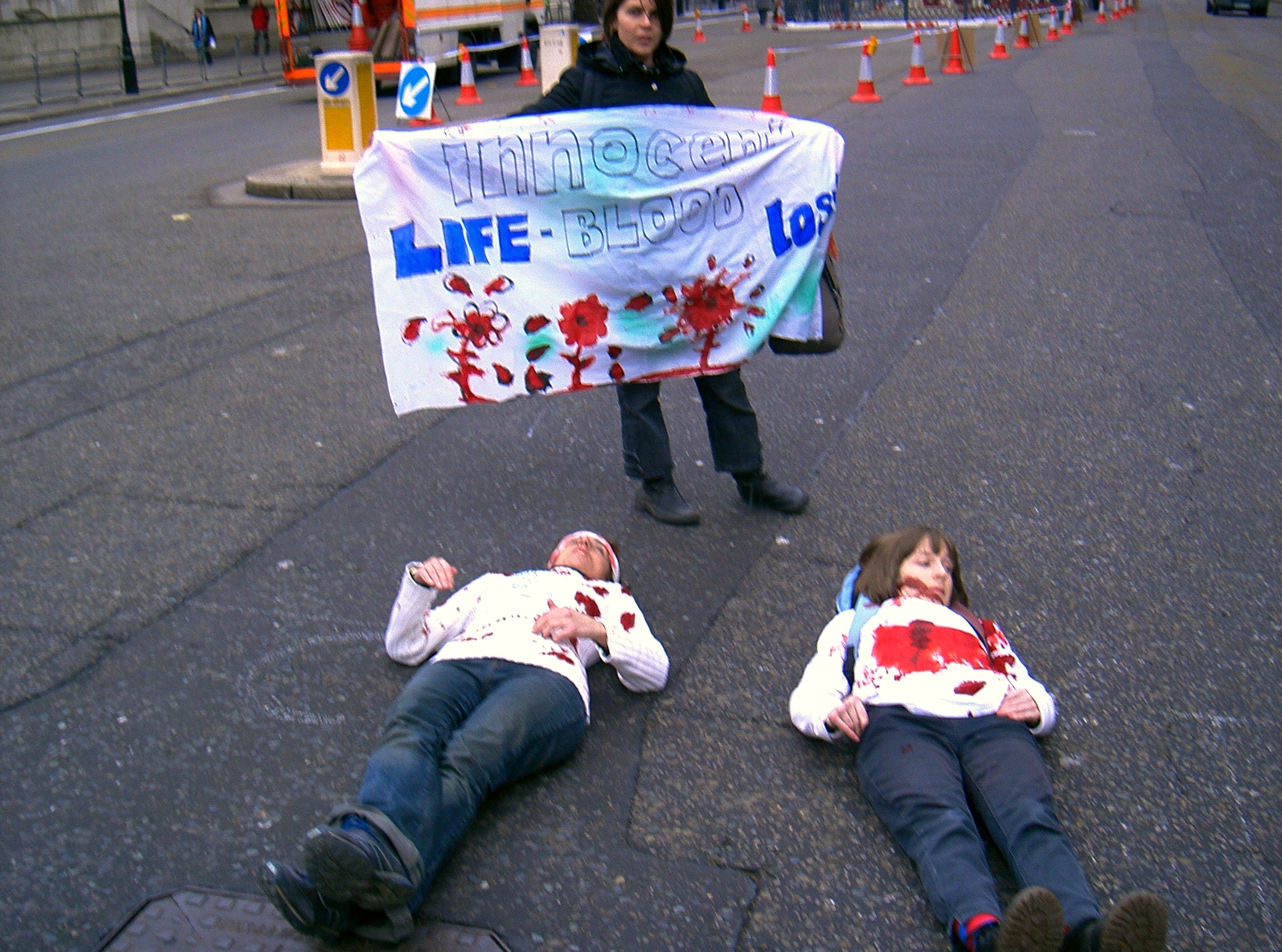 Apparently, also, we were obstructing the highway