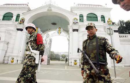 Photo: Nepalese Soldiers in Kathmandu Feb 2