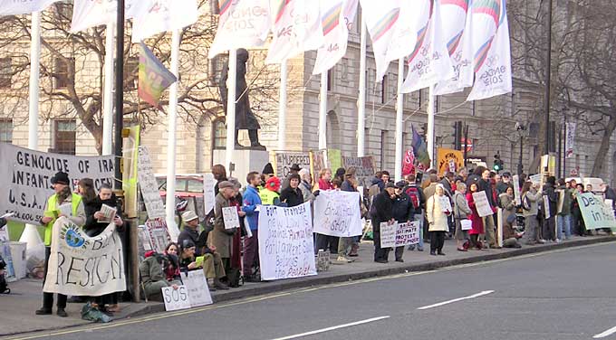 A pause in the traffic.