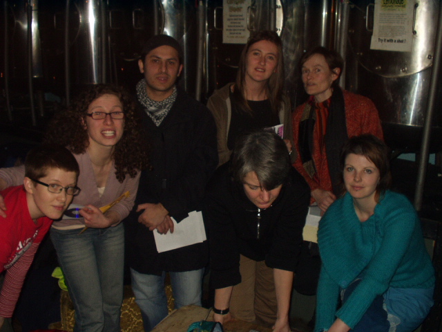 Camcorder Guerrillas relaxing after the showing.