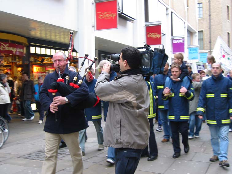 Filming The Piper.