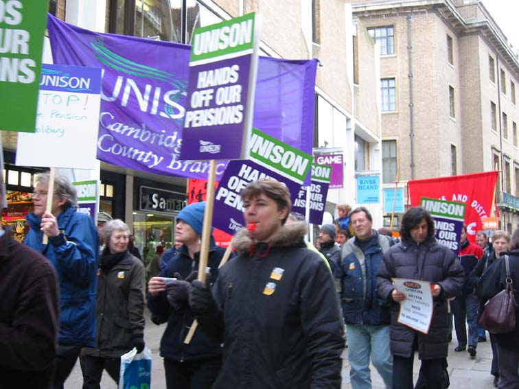 ...the world's quickest march around town goes to...