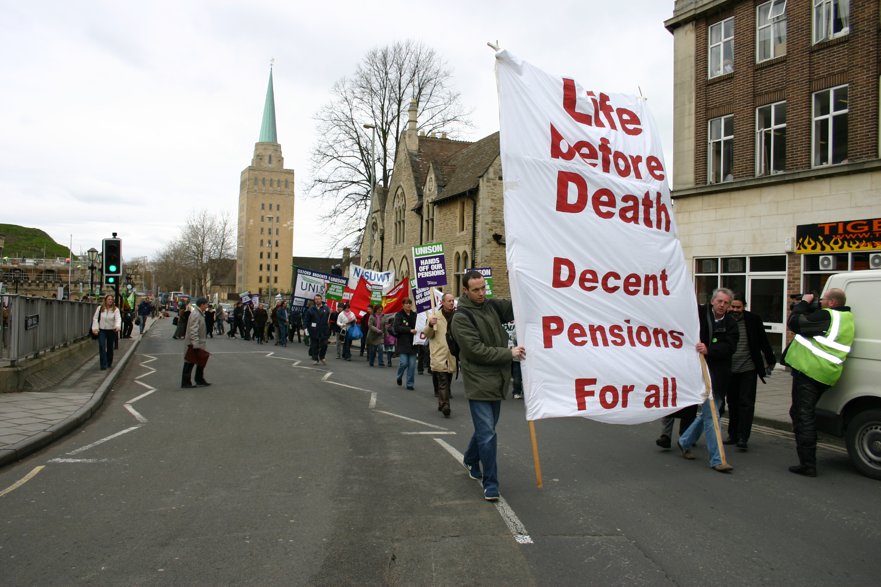 Protesters leave County Hall