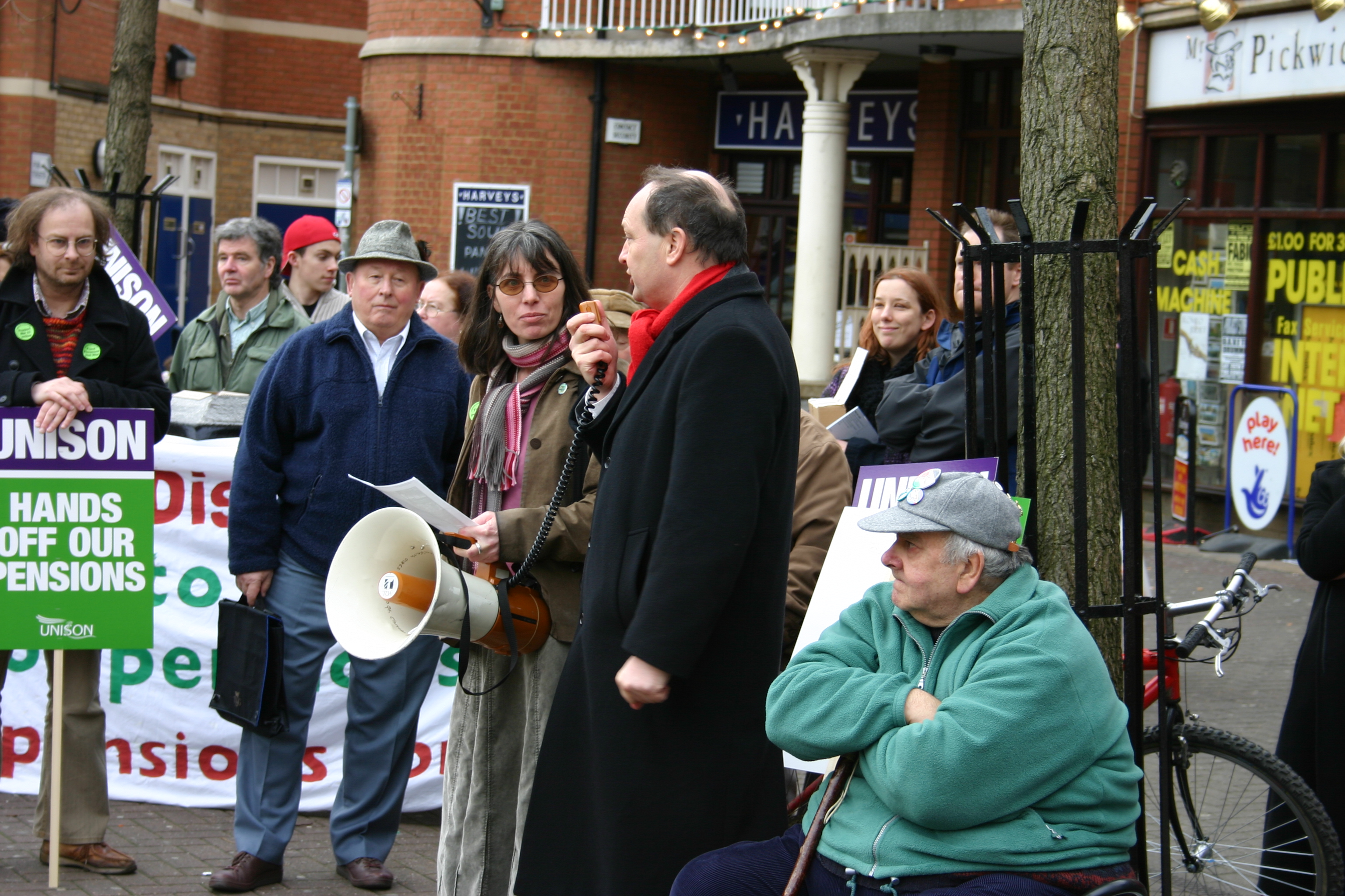 ...and rally in Gloucester Green