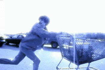 Scene from the short film "Why I Love Shoplifting from Big Corporations"