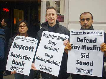 Deutsche Bank Protest, London 16 March 2005