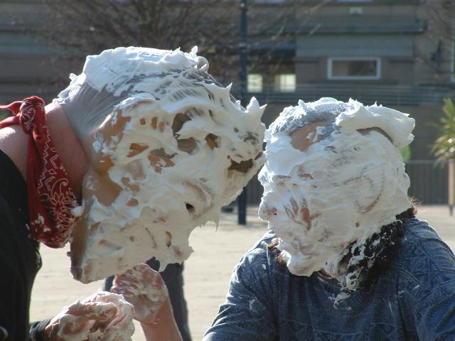 Blair and Bush pied