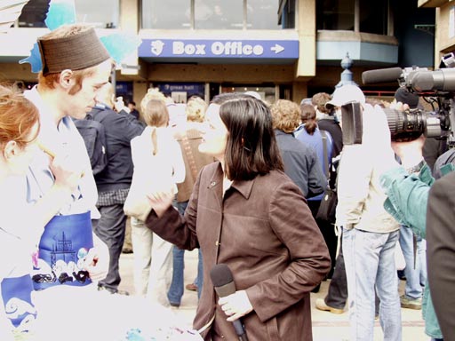 Media were out in force...