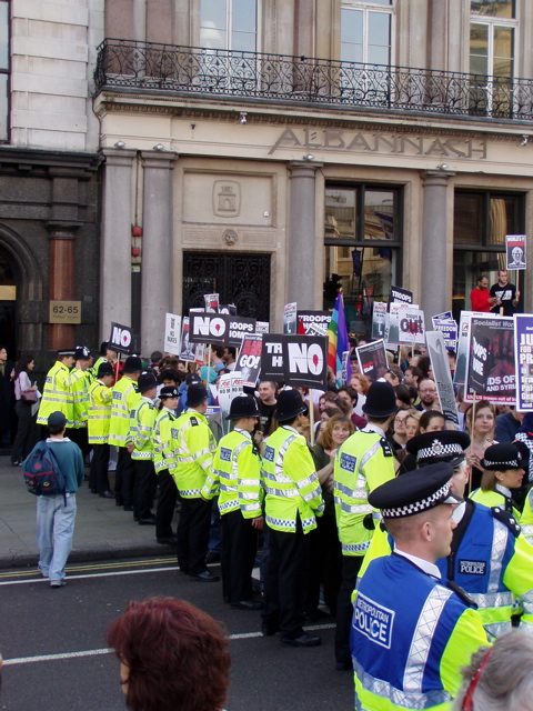 causing an obstruction