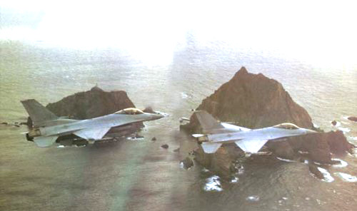 Korean Air Force over Dokdo