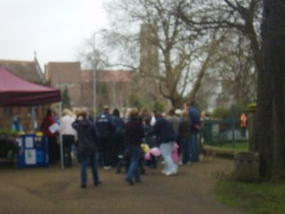 View from the back of the starting pack