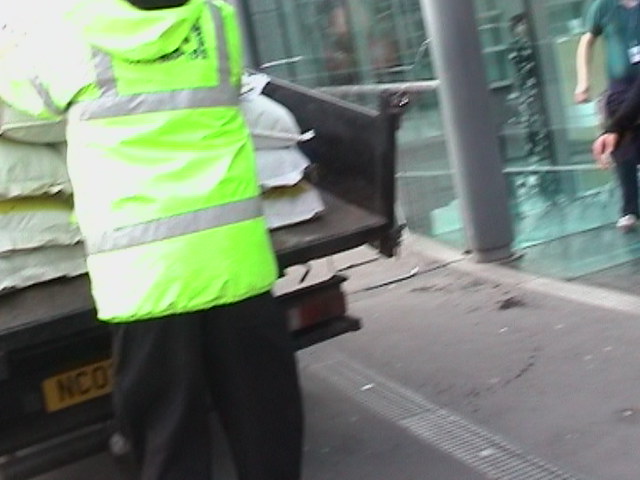 Special delivery - Non-GM soya. 'Feed this to the cows, not the GM stuff please'