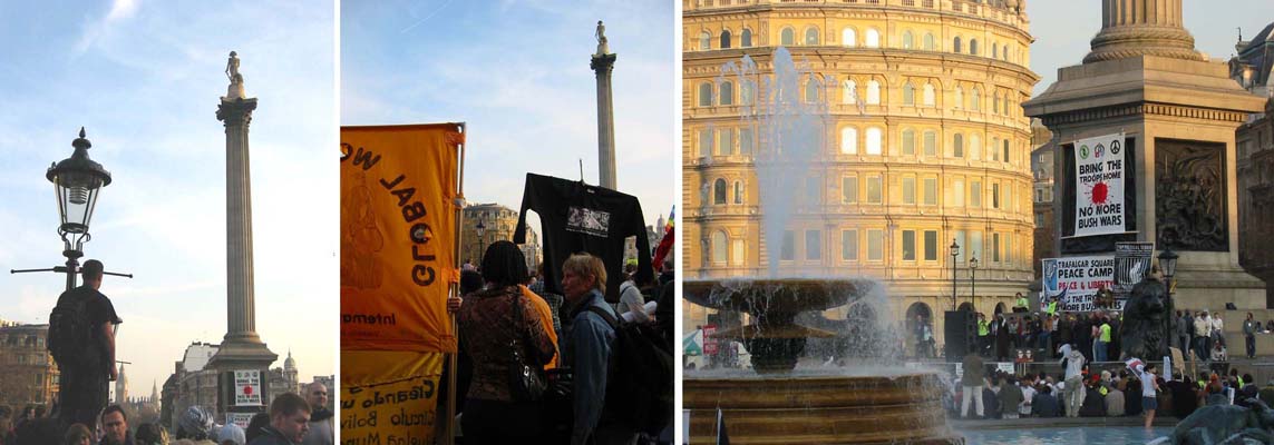 Destination Trafalgar square...
