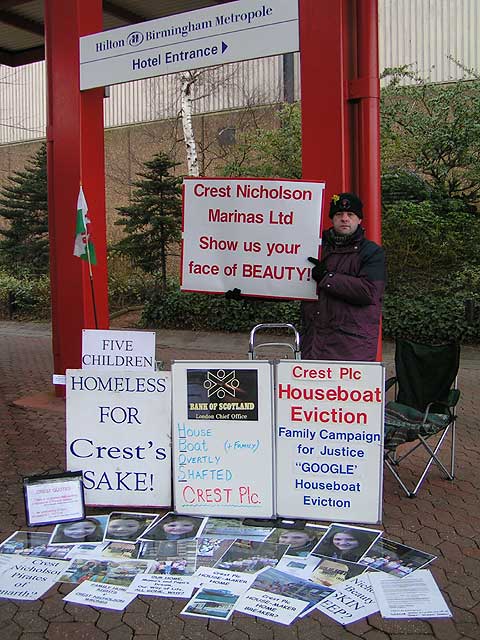 Bank of Scotland Protest National Boat Caravan & Outdoor Show NEC 2005